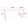 Mesa Para Computador Diretor Estilo Industrial 1,50m Kuadra - 4