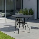 Ver imagem 2 de Mesa em Alumínio com Tampo Ripado com 100cm Pintura Eletrostática