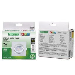 Spot Embutir Quadrado Alltop Led Par20 7w 4000k 45 - 4