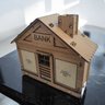 Cofrinho Cofre Casa Banco Dinheiro Woodbox Japones Poupança Rustico - 1