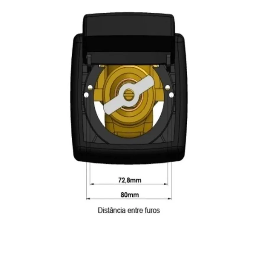 Acabamento Para Valvula Descarga Deca Hydra Max Abs Cromada - 3