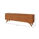 Ver imagem 2 de Rack para Tv 75'' Atenas 4 Portas 1.80m Mavaular:naturalle