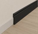 Ver imagem 1 de Rodapé de Poliestireno Frisado Preto 12cm x 240cm Casa Grassi