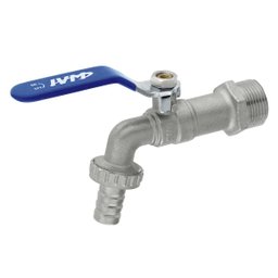 Torneira Esfera Tanque Jardim 3/4 X 3/4 Alavanca Ivm Italy Bico Mangueira Máquina Lavar Lavadora - 2