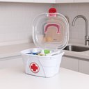Ver imagem 2 de Maleta Primeiros Socorros Caixa Organizador Remedios Porta Medicamentos com Alca Curativo Enfermagem