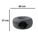 Ver imagem 7 de Animo Shop Cama Pet Túnel Rosquinha Gatinho Grande