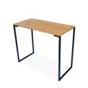 Ver imagem 3 de Mesa Buffet Balcão Industrial 900 Mm Preto e Tampo Naturale