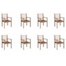 Conjunto 8 Cadeiras Pink Sands Madeira Maciça - 1