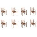 Ver imagem 1 de Conjunto 8 Cadeiras Pink Sands Madeira Maciça