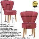 Ver imagem 3 de Jogo de Cadeira para Sala de Jantar Estofada Confortáveis com Pés de Madeira Moblan Decor