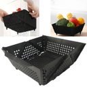 Ver imagem 1 de Cesta Secar Frutas Verduras Legumes Dobravel Drenagem Alimentos Escorredor Cozinha Copa Casa Organiz