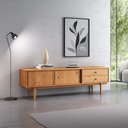 Ver mais imagens de Rack Sala Minimalista Tv 75 Pés Madeira 175 Cm Freijó Simona