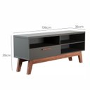 Ver imagem 3 de Rack para Tv 55 Polegadas Lín 1 Porta - Preto Fosco