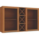 Ver imagem 2 de Armário Aéreo 1,20m com Portas de Vidro Favorita