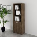 Ver imagem 4 de Armário Estante Alto para Escritório Home Office ME4110 MDP Nogal - Gran Belo