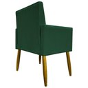 Ver imagem 4 de Kit 12 Poltronas Decorativas Mari Pé Palito Castanho - Verde Suede