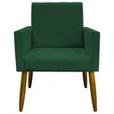 Ver imagem 7 de Kit 12 Poltronas Decorativas Mari Pé Palito Castanho - Verde Suede