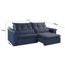 Ver imagem 2 de Sofá Retrátil e Reclinável Exclusive 210cm Braço 25cm Meu Sofá Online