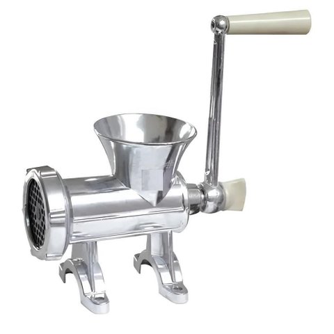 Moedor de Carne Manual N12, Máquina Processador Multiuso em Alumínio, Faça Seus Hambúrgueres.