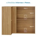 Ver imagem 3 de Armário Aéreo Canto Reto Art 6004 Freijó Soft – Kits Paraná