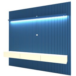 Painel para TV até 90 Polegadas Ripado com LED 3 Gavetas 230cm 100% MDF Nobre - 3
