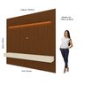 Painel para TV até 90 Polegadas 229x250cm Ripado com LED 3 Gavetas 100% MDF - 3