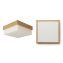 Ver imagem 4 de Plafon com MDF Cor Freijó 15x15 Luminária Sobrepor, Marrom Claro 1 Soquete E27