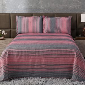 Jogo de Cama Casal Queen com Colcha e Porta Travesseiro