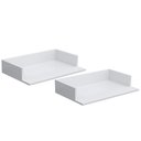 Ver imagem 1 de Kit 02 Suportes Suspensos Para Micro-ondas Forno 60x40 cm Class L03 Branco - Lyam Decor