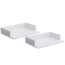 Kit 02 Suportes Suspensos Para Micro-ondas Forno 60x40 cm Class L03 Branco - Lyam Decor - 1