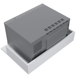 Kit 02 Suportes Suspensos Para Micro-ondas Forno 60x40 cm Class L03 Branco - Lyam Decor - 9