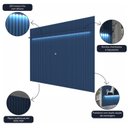 Ver imagem 6 de Painel Ripado para TV até 90 Polegadas 100% MDF com LED 230CMX250CM Nobre Azul