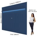 Ver imagem 5 de Painel para TV até 90 Polegadas Ripado com LED 230cm 100% MDF Nobre