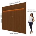 Ver imagem 5 de Painel para TV até 90 Polegadas Ripado com LED 230cm 100% MDF Nobre