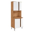 Ver imagem 2 de Paneleiro de Cozinha Nina 80cm 4 Portas Amêndoa e Branco