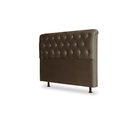 Ver imagem 1 de Cabeceira De Cama Box Emilia Casal 140cm X 118cm Suede Marrom Ms Decor
