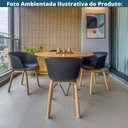 Ver imagem 7 de Kit 4 Cadeiras Toledo Fratini Assento em Polipropileno Preto Base Aço Acabamento Idêntico Á