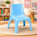 Ver imagem 1 de Cadeira Poltrona Infantil Azul Plastico Reforcado Empilhavel Crianca Quarto Escola Brinquedoteca