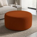 Ver imagem 1 de Puff Mezza Central Redondo Decorativo para Sala Orgânico Confortável e Reforçado Bouclé