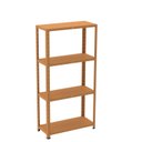 Ver imagem 2 de Estante com Estrutura Metálica com 4 Prateleiras Espresso Móveis