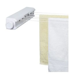 Varal Retratil de Parede 6 Ganchos 5 Cordas Ajustavel Extensivel Secador de Roupa Lavanderia Casa Ap - 9