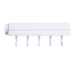 Varal Retratil de Parede 6 Ganchos 5 Cordas Ajustavel Extensivel Secador de Roupa Lavanderia Casa Ap - 15