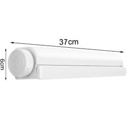 Varal Retratil de Parede 6 Ganchos 5 Cordas Ajustavel Extensivel Secador de Roupa Lavanderia Casa Ap - 8