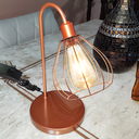 Ver imagem 3 de Abajur de Quarto Luminária Industrial Aramado Teardrop Cobre