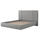 Ver imagem 2 de Cama Queen Flutuante com Cabeceira 160cm Lyra S05 Linho Cinza - Mpozenato