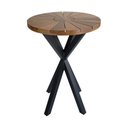 Ver imagem 5 de Kit 2 Banquetas Amélia Tela Sling Mesa Bistrô Alta Diamante Tampo Madeira