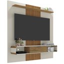Ver imagem 1 de Painel Suspenso Tv 60 Pol 150 Cm Leme Cinamomo Off White Bechara