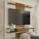 Ver imagem 2 de Painel Suspenso Tv 60 Pol 150 Cm Leme Cinamomo Off White Bechara