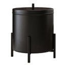 Ver imagem 3 de Kit Porta Toalha Duplo e Lixeira Para Banheiro Level Preto