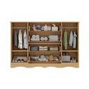 Ver imagem 5 de Cômoda Infantil 125cm 2 Portas com Vidro e 4 Gavetas Sonho Multimóveis Mp4475 Madeirado-off White